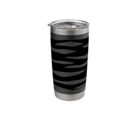 Embrace Our Iconic Design with Black and GrayTiger Stripes Stainless Steel Insulated Tumbler