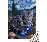 Embrace The Challenge of European Shorthair - 1000 Piece Wooden Puzzle Masterpiece for Adults - Ideal for Brain Development