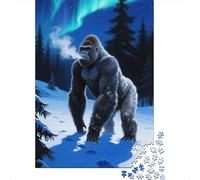 Embrace The Challenge of Orangutan - 1000 Piece Wooden Puzzle Masterpiece for Adults - Ideal for Brain Development