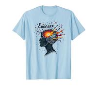 Embrace The Chaos: Creative Mind Musical Inspiration T-Shirt, Men, Baby Blue, XXL