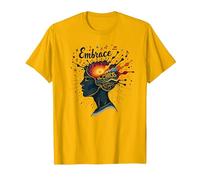 Embrace The Chaos: Creative Mind Musical Inspiration T-Shirt, Men, Bright Gold, XXL