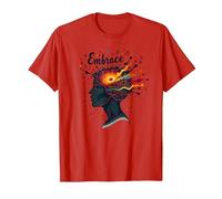 Embrace The Chaos: Creative Mind Musical Inspiration T-Shirt, Men, Red, M