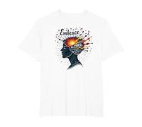 Embrace The Chaos: Creative Mind Musical Inspiration T-Shirt, Men's Big and Tall, White, 5X Tall