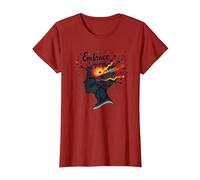 Embrace The Chaos: Creative Mind Musical Inspiration T-Shirt, Women, Cranberry, 3XL
