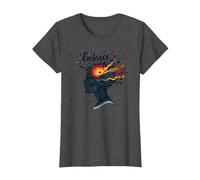 Embrace The Chaos: Creative Mind Musical Inspiration T-Shirt, Women, Dark Heather Grey, M