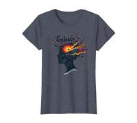 Embrace The Chaos: Creative Mind Musical Inspiration T-Shirt, Women, Heather Blue, S