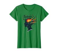 Embrace The Chaos: Creative Mind Musical Inspiration T-Shirt, Women, Kelly Green, 3XL