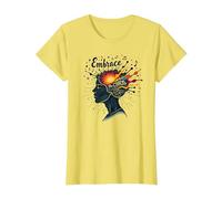 Embrace The Chaos: Creative Mind Musical Inspiration T-Shirt, Women, Lemon, S