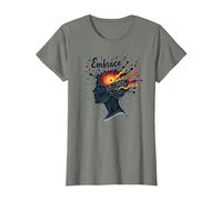 Embrace The Chaos: Creative Mind Musical Inspiration T-Shirt, Women, Olive Heather, 3XL