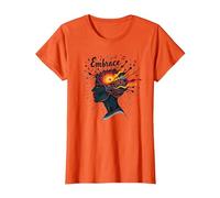 Embrace The Chaos: Creative Mind Musical Inspiration T-Shirt, Women, Orange, XS