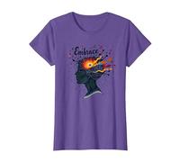 Embrace The Chaos: Creative Mind Musical Inspiration T-Shirt, Women, Purple Heather, 3XL