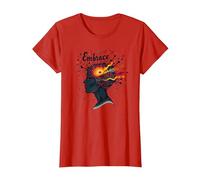 Embrace The Chaos: Creative Mind Musical Inspiration T-Shirt, Women, Red, L