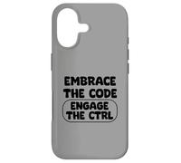 Embrace The Code Engage Control Computer Programmer Quote Case for iPhone 17