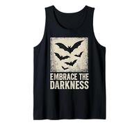 Embrace The Darkness Distressed Bat Gothic T-Shirt Tank Top