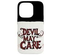 Embrace the Edge with this Devil May Care Emblem Outfit Case for iPhone 14 Pro