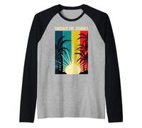 Embrace the Journey Palm Trees Beach Relaxation Enjoyment Raglan Baseball Tee
