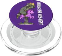 Embrace The Meh-Ment Raccoon Funny Overwhelmed PopSockets PopGrip for MagSafe