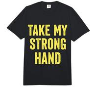 Embrace The Quirky and Distressed Look: Take My Strong Hand Comfort Colors Adult Heavyweight T-Shirt