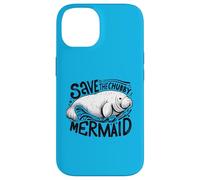 Embrace the Sea Cows with Our "Save the Chubby Mermaid" Case for iPhone 14