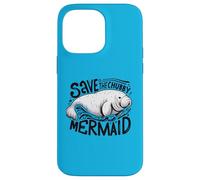 Embrace the Sea Cows with Our "Save the Chubby Mermaid" Case for iPhone 14 Pro Max
