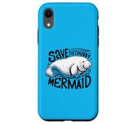 Embrace the Sea Cows with Our "Save the Chubby Mermaid" Case for iPhone XR