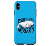 Embrace the Sea Cows with Our "Save the Chubby Mermaid" Case for iPhone XS Max
