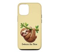 Embrace the Slow Funny Cute Lazy Sloth Animal Design Case for iPhone 12/12 Pro