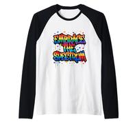 Embrace the Spectrum Autism Acceptance Art Raglan Baseball Tee