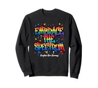 Embrace the Spectrum Autism Acceptance Art Sweatshirt