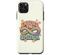 Embrace The Spectrum Groovy Infinity Retro Autism Awareness Case for iPhone 11 Pro Max