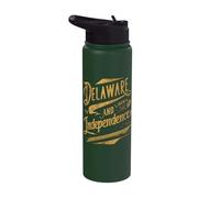 Embrace The Spirit of Delaware with Unique State Motto Art Stainless Steel Insulated Water Bottle