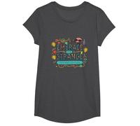 Embrace The Strange: Teacher Edition Quirky Inspirational T-Shirt, Girls, Dark Heather Grey, Medium