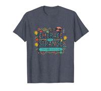 Embrace The Strange: Teacher Edition Quirky Inspirational T-Shirt, Men, Heather Blue, XXL