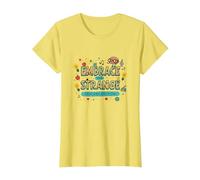 Embrace The Strange: Teacher Edition Quirky Inspirational T-Shirt, Women, Lemon, 3XL