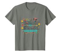 Embrace the Strange: Teacher Edition Whimsical, Inspirational T-Shirt, Youth, Olive Heather, 2T