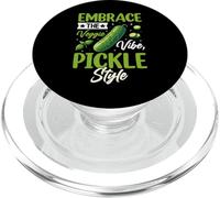 Embrace The Veggie Vibe Pickle Style PopSockets PopGrip for MagSafe