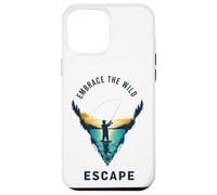 Embrace the Wild Escape Call of Nature Fishing Shore Motif Case for iPhone 12 Pro Max