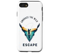 Embrace the Wild Escape Call of Nature Fishing Shore Motif Case for iPhone SE (2020) / 7 / 8