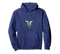 Embrace the Wild Escape Call of Nature Fishing Shore Motif Pullover Hoodie