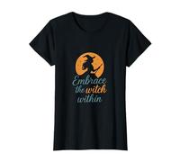 Embrace The Witch Within Mystical Witch Silhouette T-Shirt