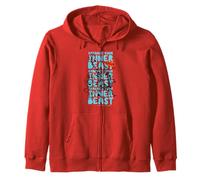 Embrace Your Inner Beast Madagascar Go Wild Zip Hoodie