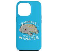 Embrace Your Inner Manatee: Find Zen, Support Conservation Case for iPhone 13 Pro