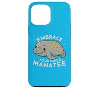 Embrace Your Inner Manatee: Find Zen, Support Conservation Case for iPhone 13 Pro Max