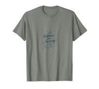 Embrace Your Journey: Inspirational Mountain Adventure T-Shirt, Men, Olive Heather, S