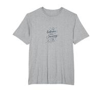 Embrace Your Journey: Inspirational Mountain Adventure T-Shirt, Men's Big and Tall, Heather Grey, 5X Tall