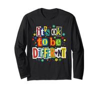 Embrace Your Uniqueness Collage Style Design Long Sleeve T-Shirt