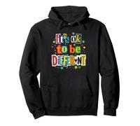Embrace Your Uniqueness Collage Style Design Pullover Hoodie