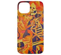 Embracing Death Colorful Geometric Art Case for iPhone 15 Plus
