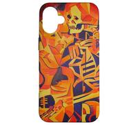 Embracing Death Colorful Geometric Art Case for iPhone 16 Plus