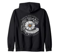 Embracing Hope And Strength Parkinson's Awareness Ribbon Zip Hoodie